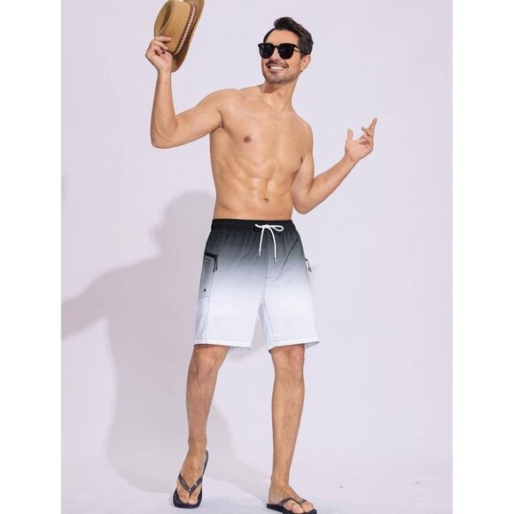 7" Men's Swim Trunks with Compression Liner & Zipper Pockets XL - Picture 3 of 5